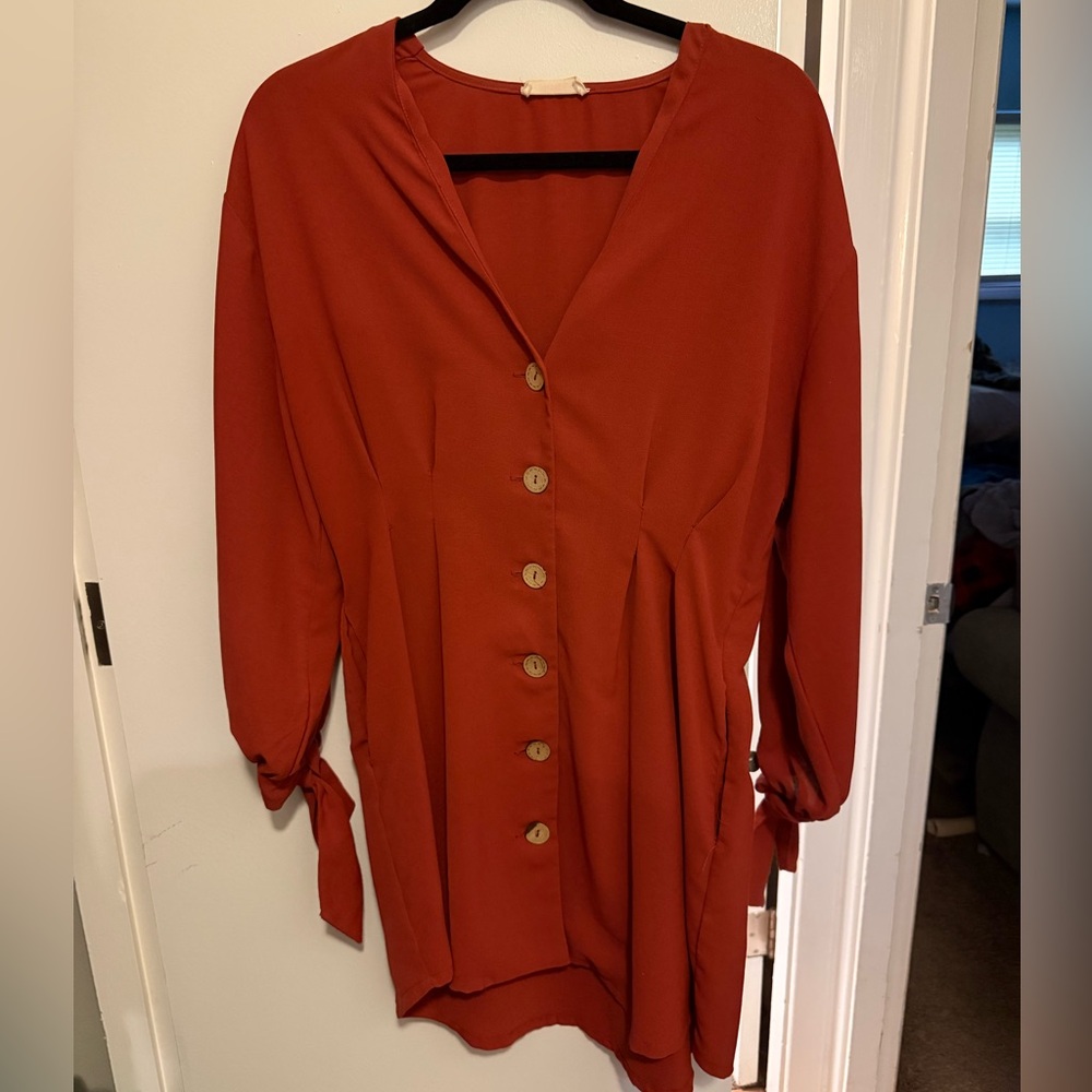 Hummingbird Terracotta Dress